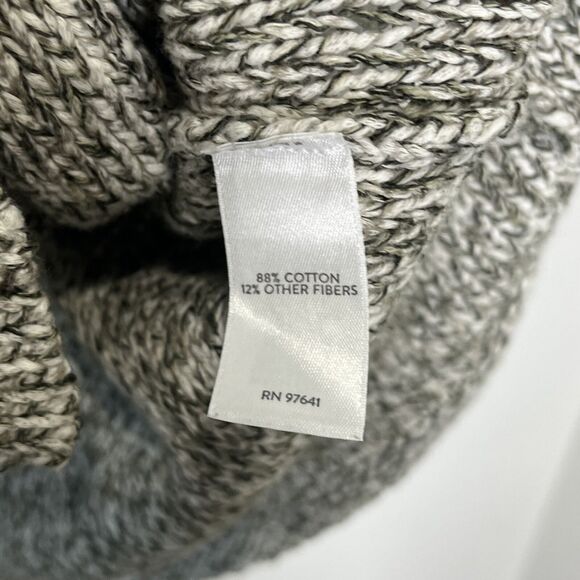 J Jill Pure Jill Cardigan Women’s Medium Green Two Toned Marled Knit Beachy - Picture 6 of 9